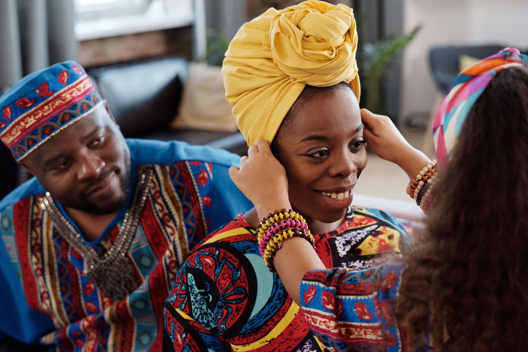 African family celebrating with Paydora
