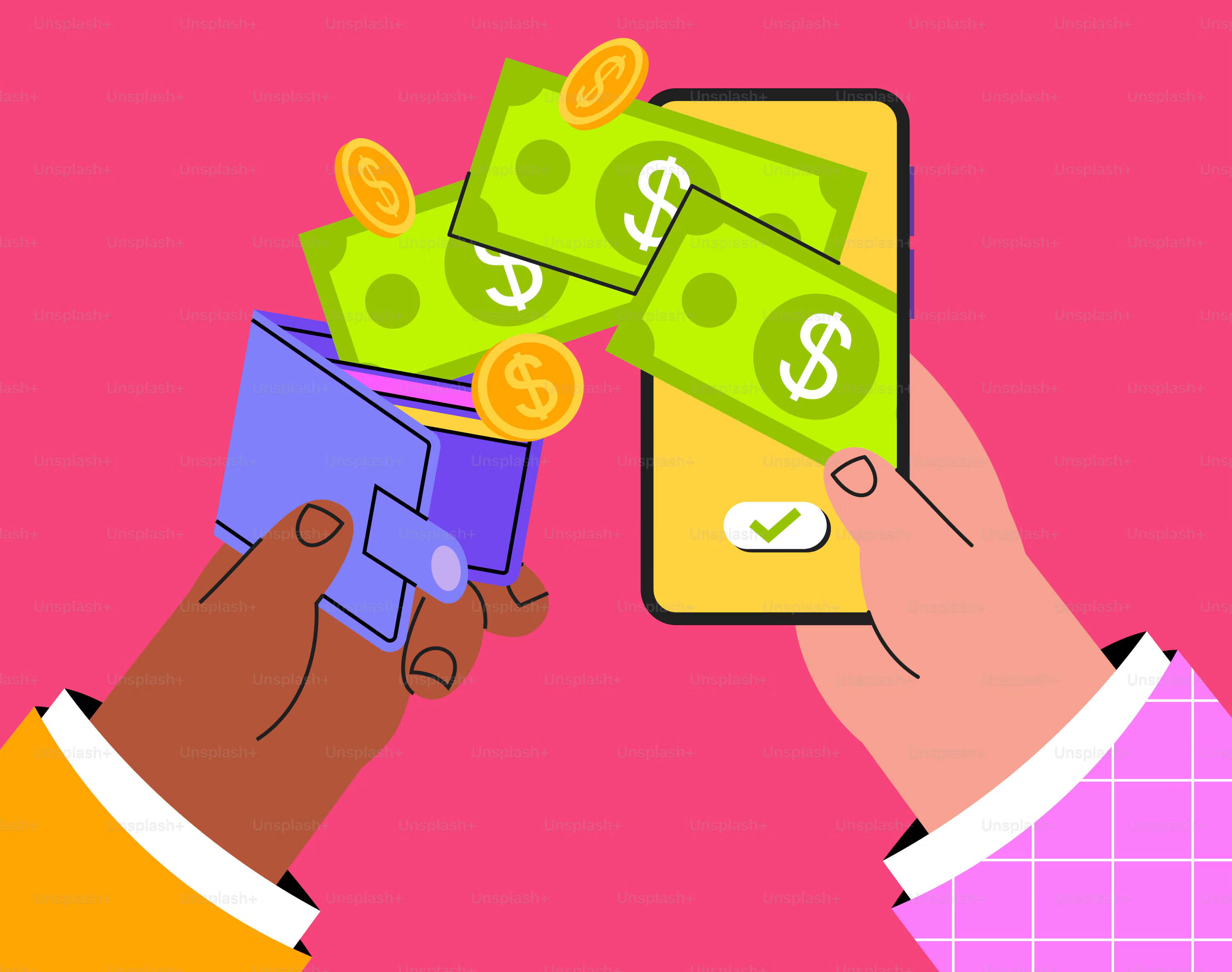 Digital wallet instant transfer and cash